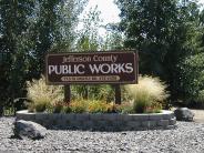 Public works entrance sign