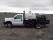 Noxious weed spray truck