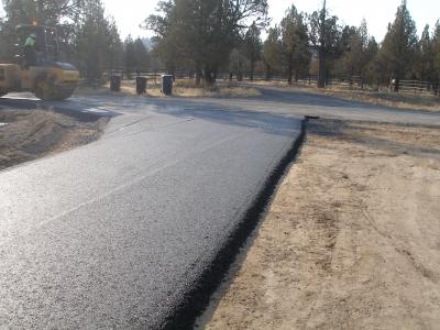 Paving the new road
